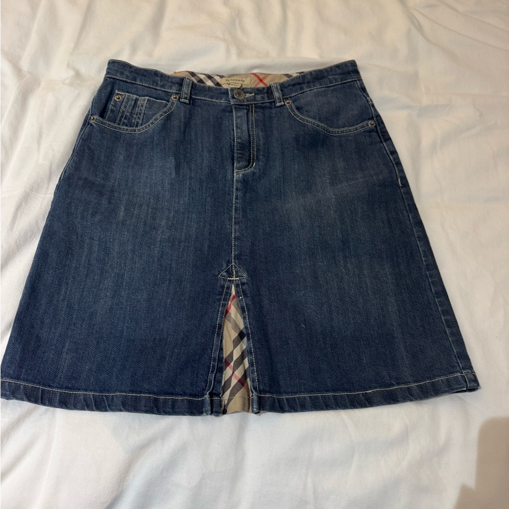 Vintage Burberry Dark Blue Denim skirt